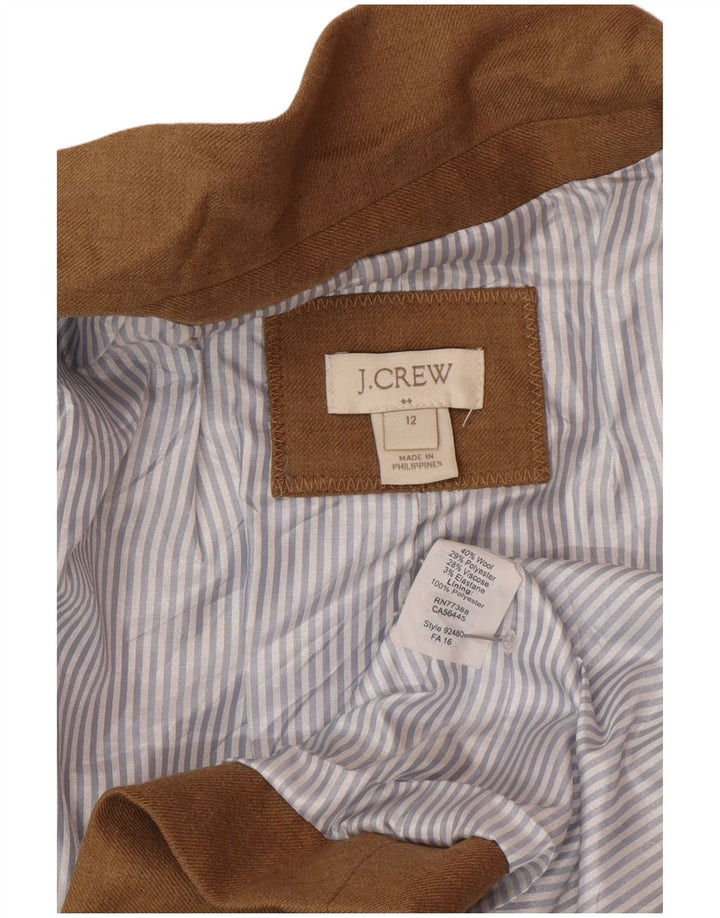 J. Crew Γυναικείο σακάκι σακάκι με 2 κουμπιά US 12 Μεγάλο μπεζ μαλλί