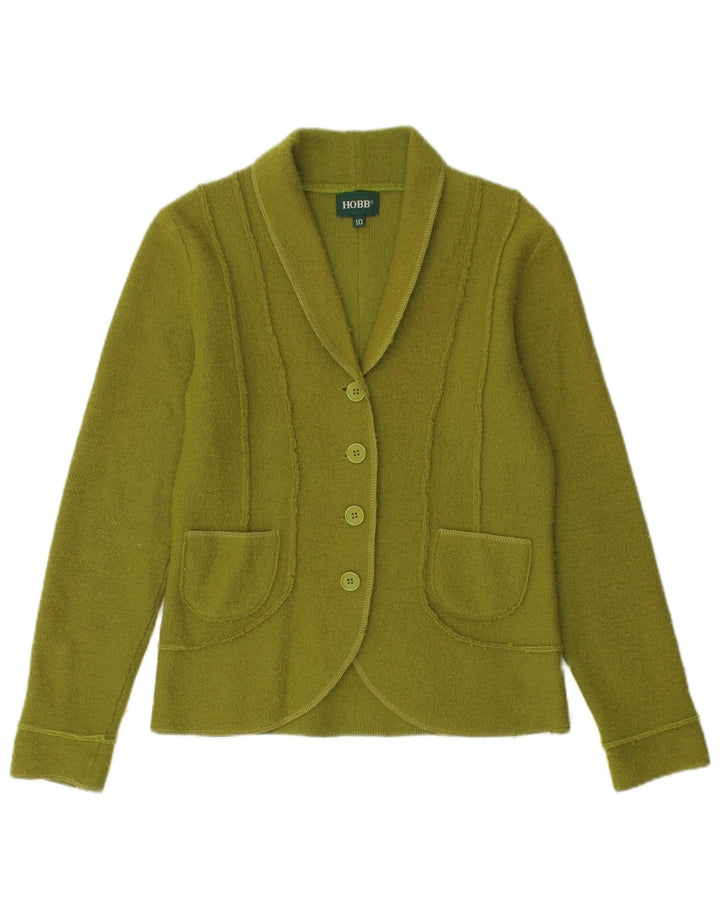 Hobbs Γυναικείο σακάκι blazer 4 κουμπιών UK 10 Small Green Merino Wool
