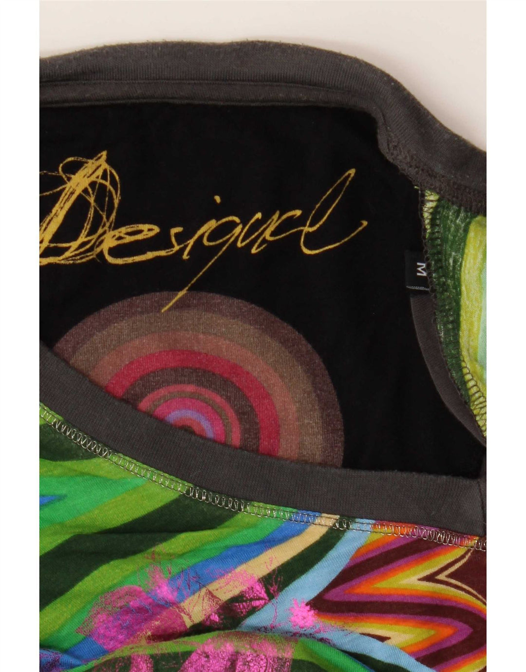 Γυναικείο γραφικό μπλουζάκι Desigual Top UK 12 μεσαία πολύχρωμη πεταλούδα