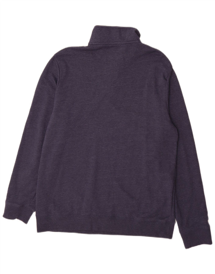 Chaps Ανδρικό φούτερ με φερμουάρ Jumper XL Navy Blue Cotton