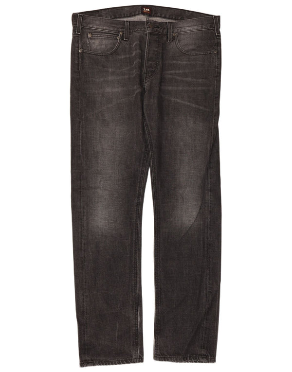 Lee Mens Daren Straight Jeans W36 L34 Γκρι βαμβακερό