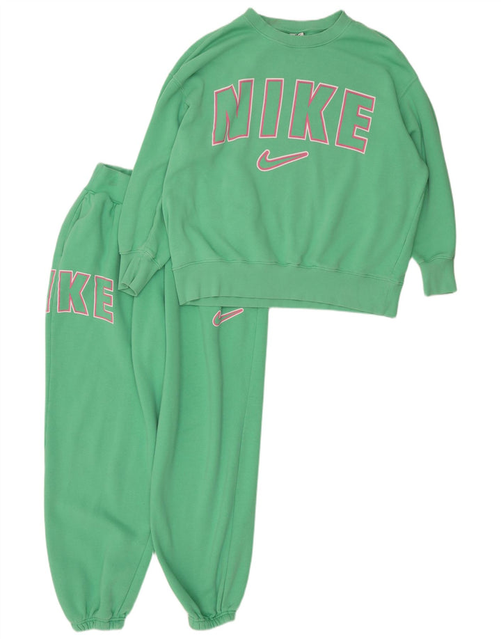 Γυναικεία γραφική υπερμεγέθη φόρμα Nike UK 14 Μεσαίο πράσινο βαμβακερό