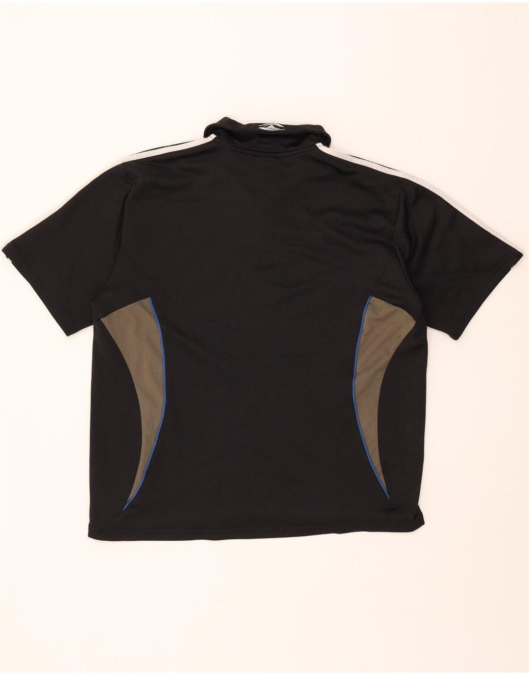 Ανδρικό μπλουζάκι πόλο ADIDAS New Zealand UK 44/46 Large Black Colourblock