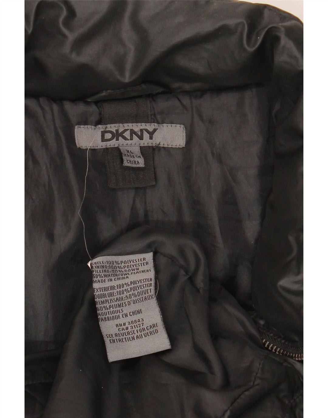 Dkny Ανδρικό μπουφάν με επένδυση UK 42 XL μαύρο πολυεστέρα