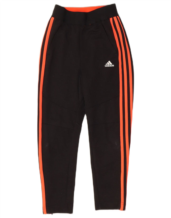 Παντελόνι αθλητικής φόρμας Adidas Boys Climalite 7-8 ετών Μαύρο Πολυεστέρα