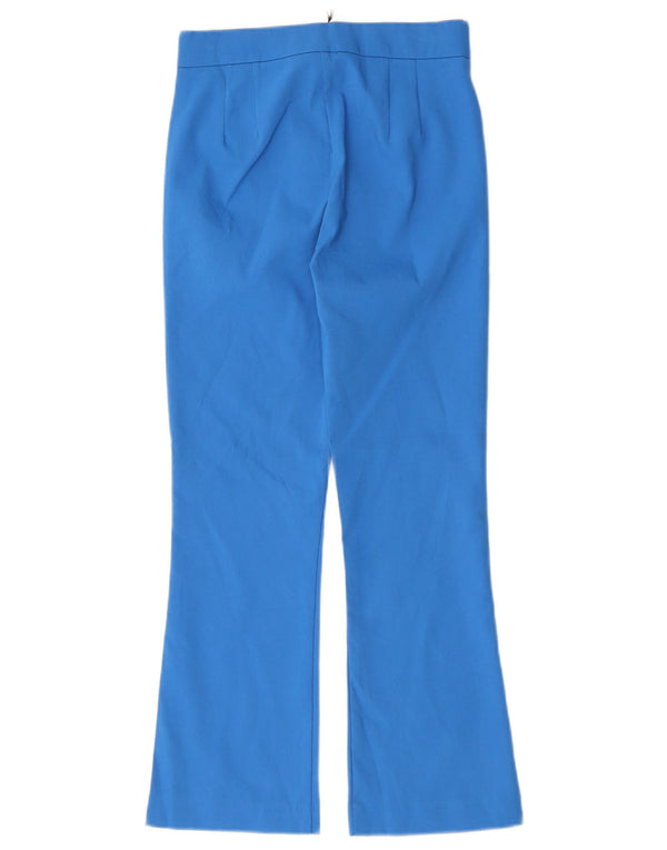 ZARA Γυναικείο ψηλόμεσο μποτάκι casual παντελόνι XS W24 L26 Μπλε βαμβακερό