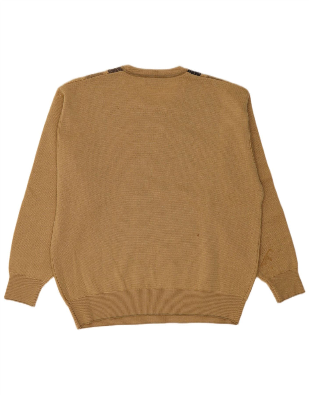 Ανδρικό πουλόβερ GABICCI Crew Neck Jumper XL Beige Argyle/Diamond Wool