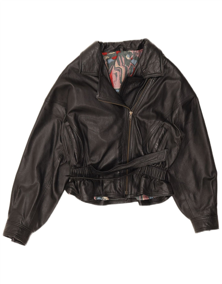 Yessica Γυναικείο Biker Δερμάτινο Μπουφάν EU 38 Medium μαύρο δέρμα