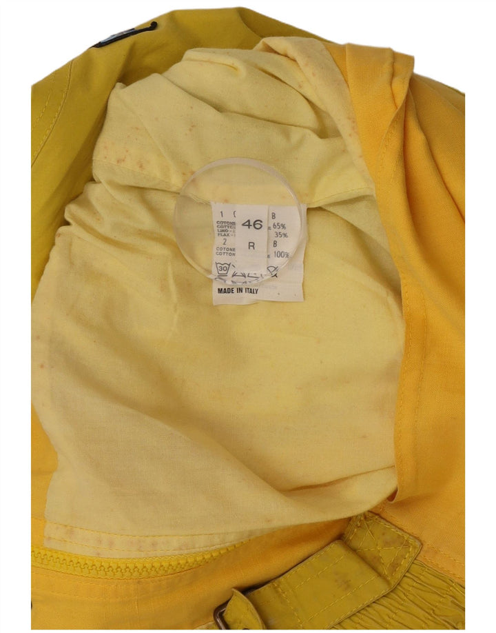 Vintage Ανδρικό Bomber Jacket IT 46 Small Yellow Colourblock Βαμβακερό
