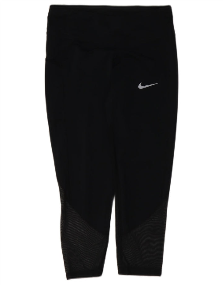 Γυναικείο κολάν Nike Dri Fit UK 8 Μικρός μαύρος γεωμετρικός πολυεστέρας