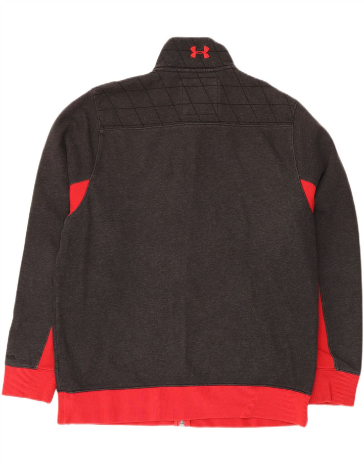 UNDER Armour Ανδρική φόρμα γυμναστικής φόρμας μπουφάν με μεγάλο γκρι χρώμα