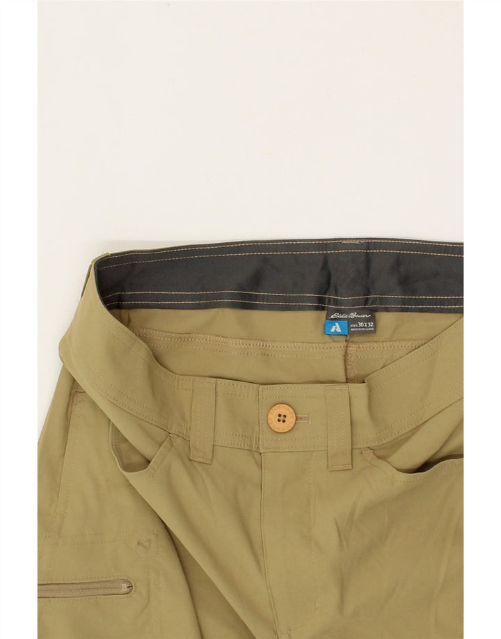 EDDIE BAUER Mens Cargo Shorts W30 Medium Beige Nylon Vintage Eddie Bauer and Second-Hand Eddie Bauer from Messina Hembry 