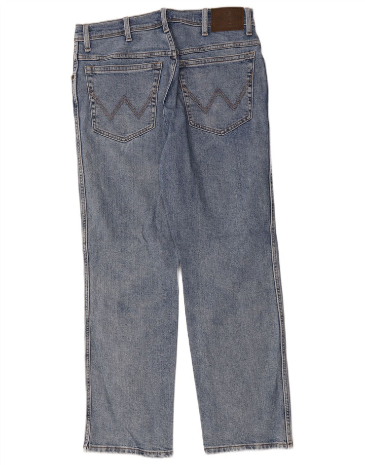 Ανδρικό τζιν κανονικό ίσιο Wrangler W33 L30 Μπλε βαμβακερό