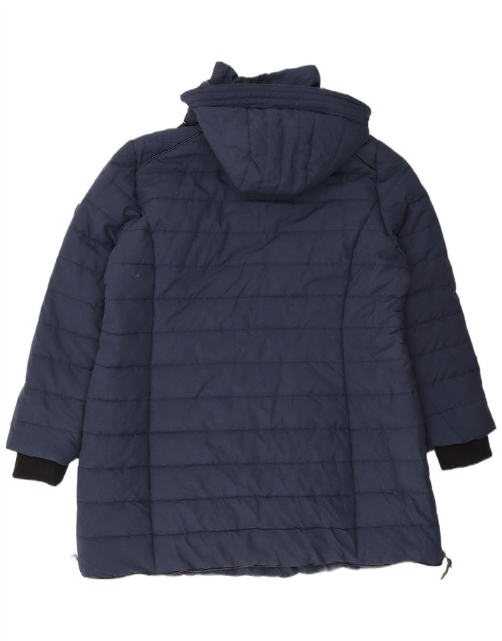Alpenblitz γυναικείο παλτό με κουκούλα UK 24 4XL Navy Blue Polyester