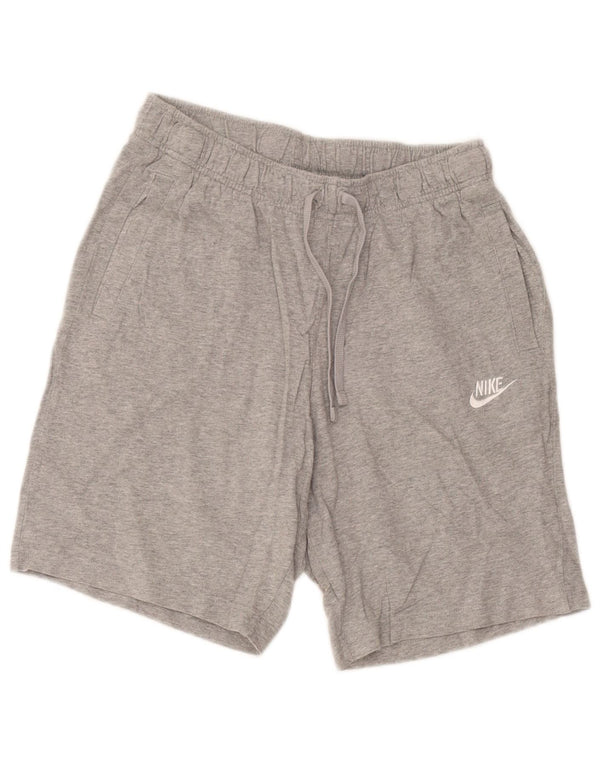 Ανδρικό αθλητικό σορτς Nike από μικρό βαμβακερό γκρι χρώμα