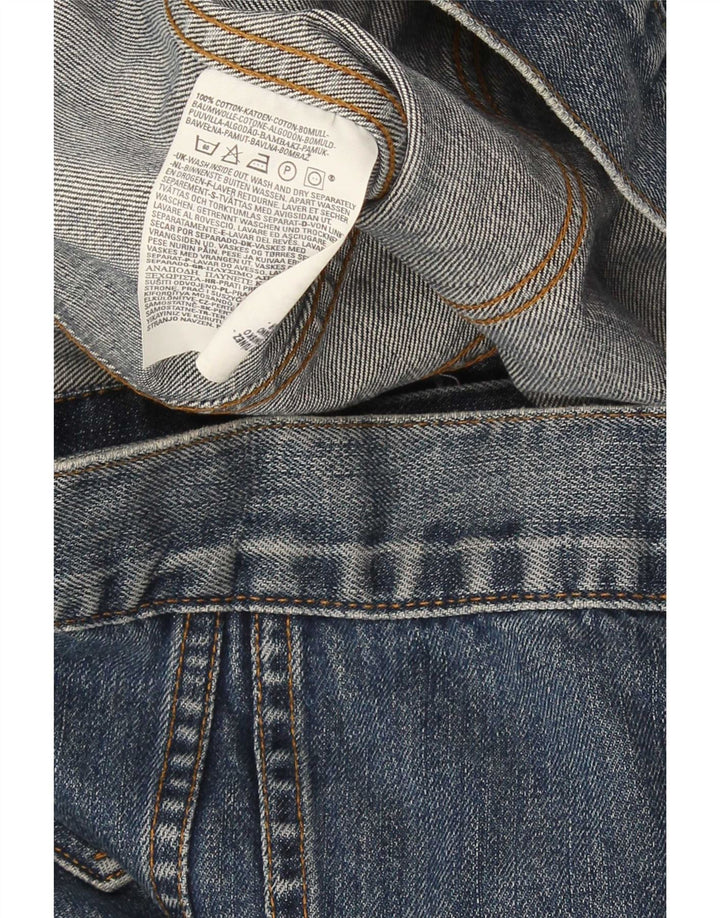 Levi's Γυναικείο Τζιν Μπουφάν UK 14 Μεγάλο Μπλε Βαμβακερό