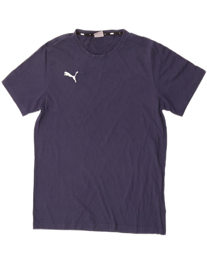 Ανδρικό T-Shirt Puma Top Large Navy Blue από βαμβάκι