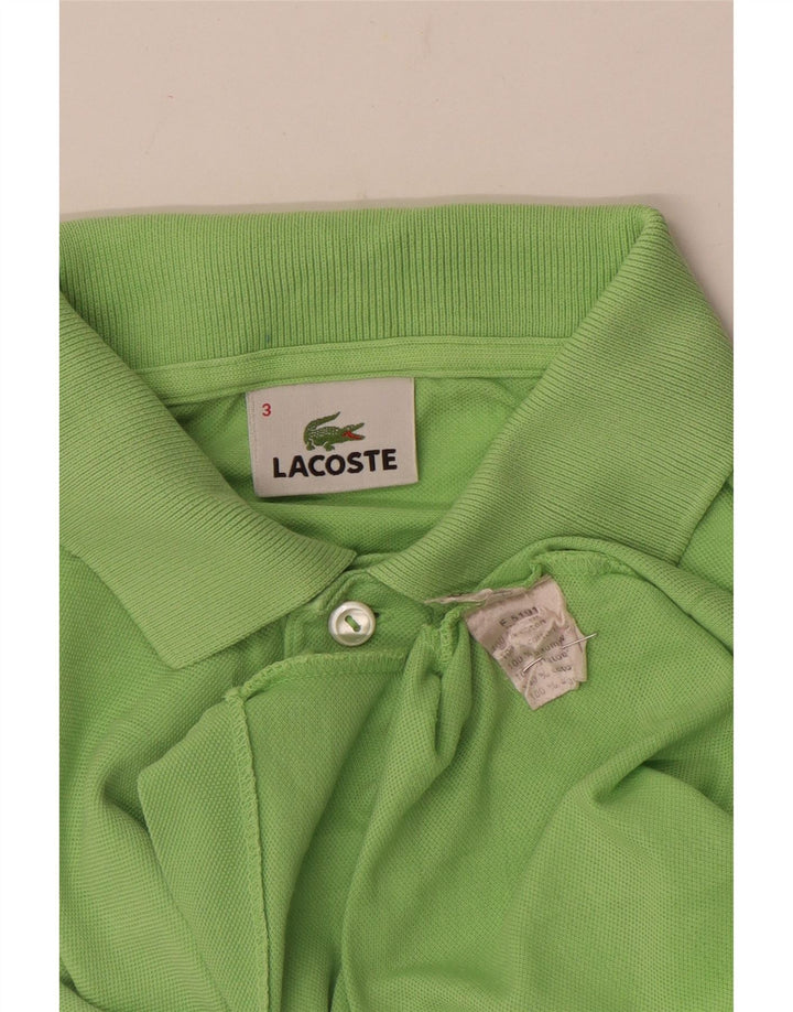 Ανδρικό μπλουζάκι πόλο Lacoste, μέγεθος 3, μικρό πράσινο βαμβακερό