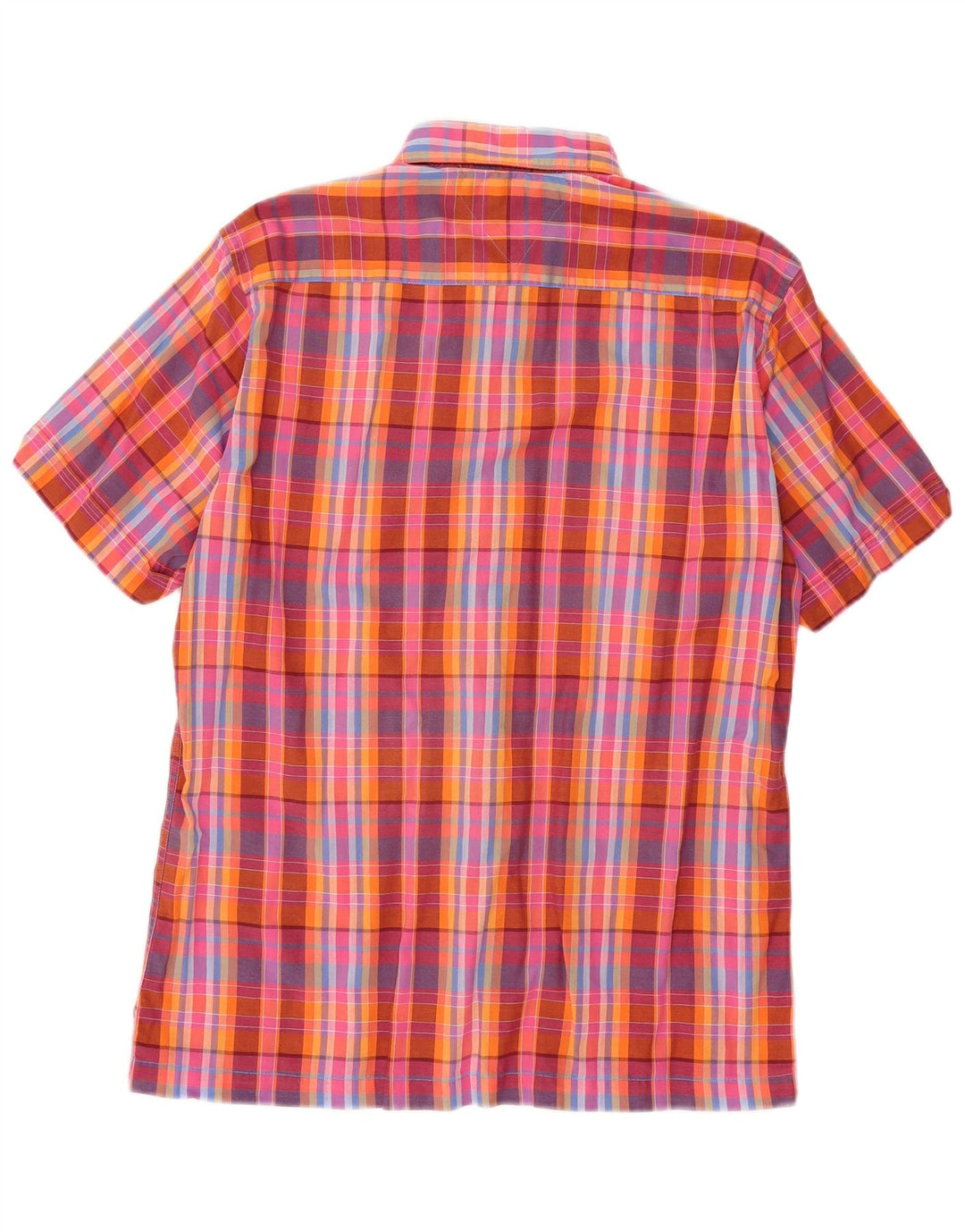 Ανδρικό κοντομάνικο πουκάμισο Tommy Hilfiger, μεσαίο κόκκινο βαμβακερό