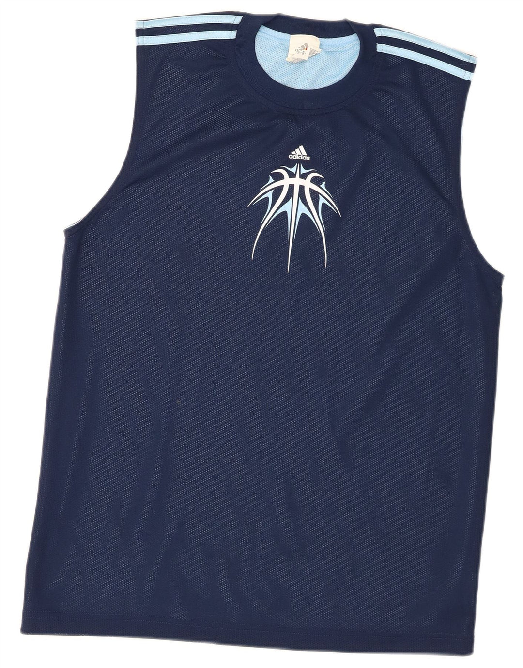 Ανδρικό γραφικό γιλέκο Adidas Small Navy Blue Polyester