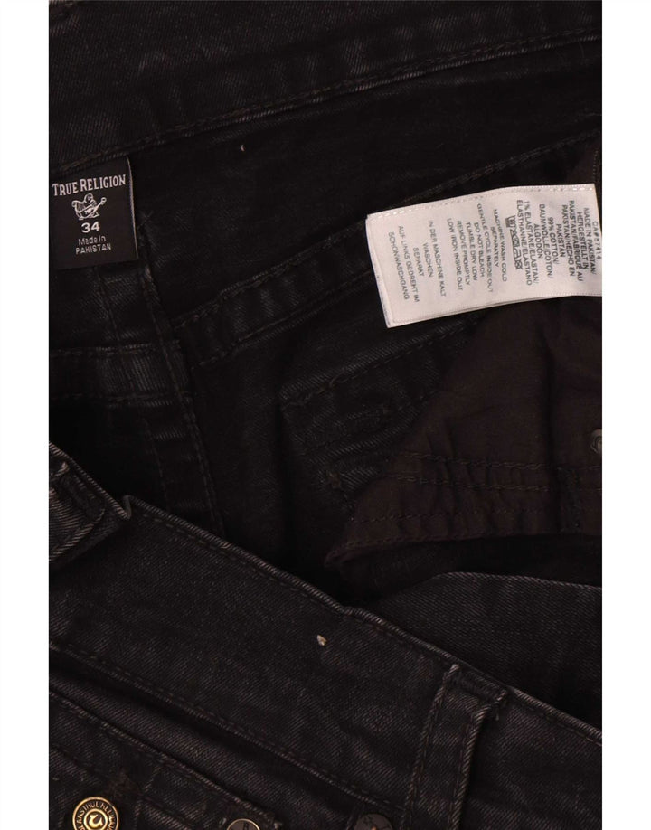 True Religion Ανδρικό Slim Jeans W34 L31 Μαύρο βαμβακερό