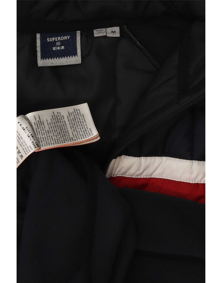 Ανδρικό μπουφάν με κουκούλα Superdry UK 38 Medium Navy Blue Colourblock