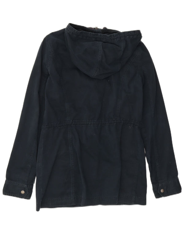 Hollister Γυναικείο Utility Jacket UK 14 Large Navy Blue από βαμβάκι