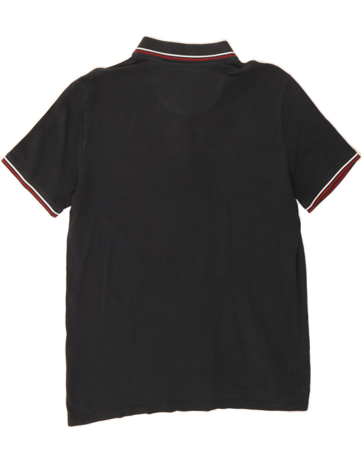 CHAMPION Mens Polo Shirt Medium Black Cotton Vintage Champion and Second-Hand Champion from Messina Hembry 