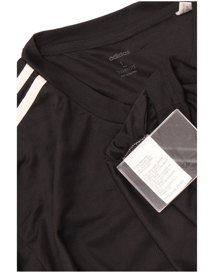 Adidas Mens Climalite Top Μακρύ Μαύρο Πολυεστέρας Μακρύ μανίκι