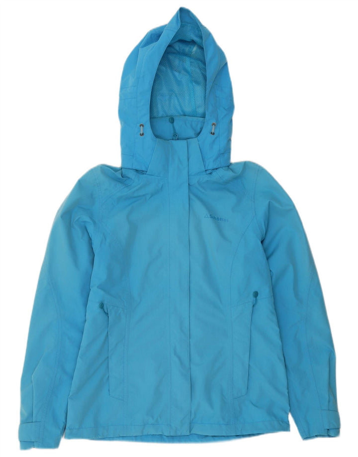 Schoffel Γυναικείο μπουφάν βροχής με κουκούλα UK 10 Small Blue Polyester