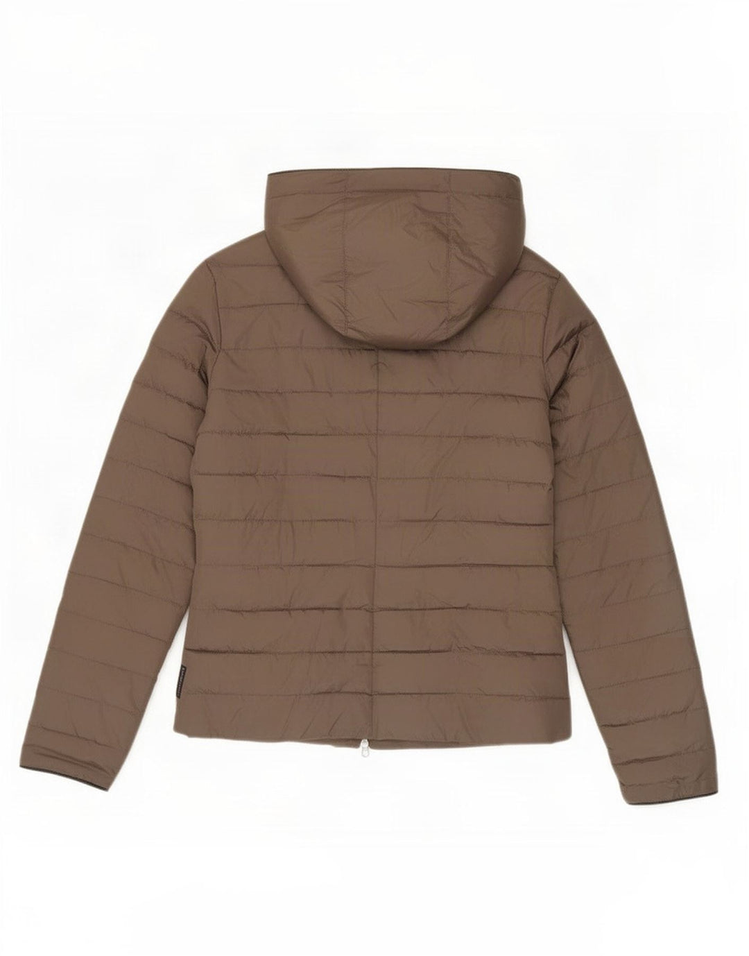 Armani Jeans Γυναικείο μπουφάν με κουκούλα IT 42 μεσαίο καφέ πολυεστέρας