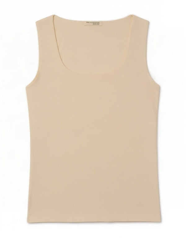 Zara Γυναικείο Γιλέκο UK 14 Large Off White Polyamide
