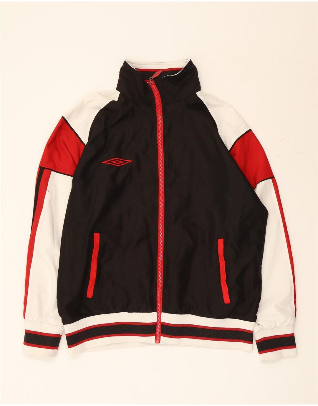 Ανδρική αθλητική φόρμα Umbro Μπουφάν μεσαίου μαύρου χρώματος πολυεστέρας