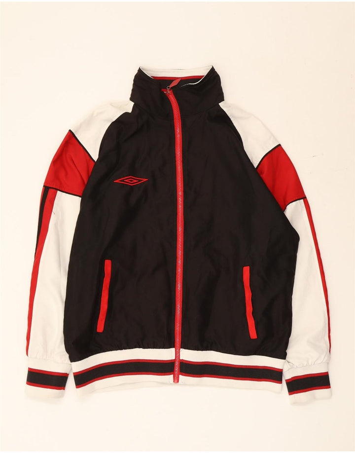 Ανδρική αθλητική φόρμα Umbro Μπουφάν μεσαίου μαύρου χρώματος πολυεστέρας