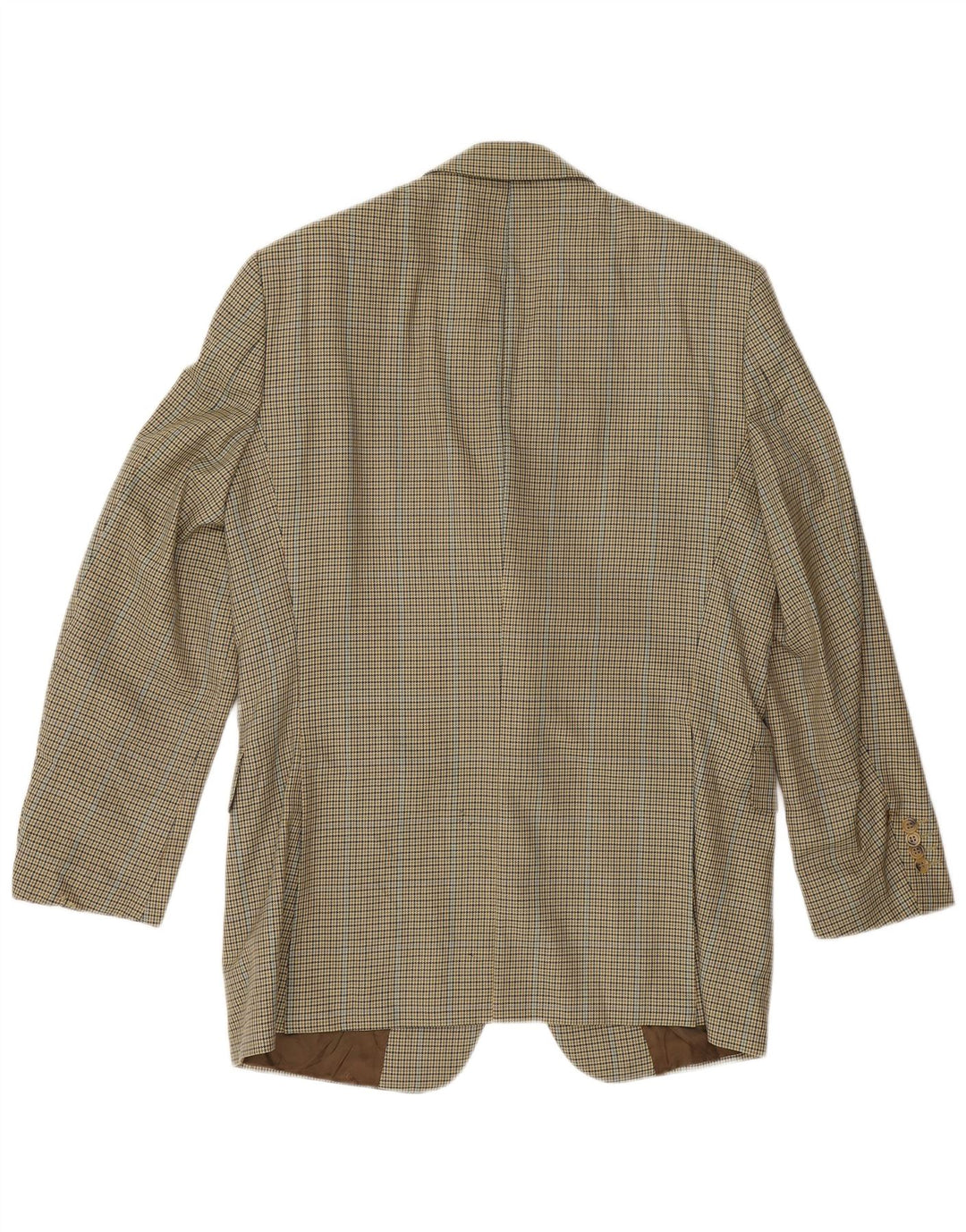 Burberry Ανδρικό σακάκι μπλέιζερ EU 48 Μέτριο κίτρινο Houndstooth παρθένο μαλλί