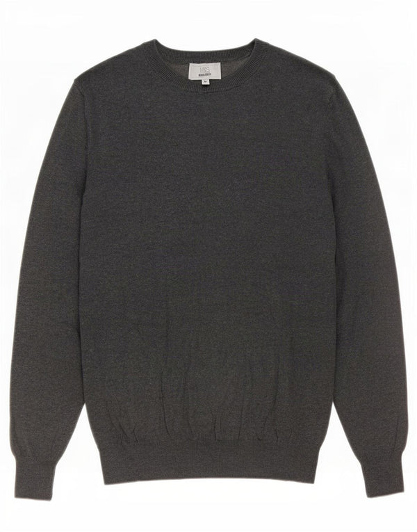 Marks & Spencer Ανδρικό πουλόβερ με κανονική εφαρμογή Boat Neck Jumper Medium Grey