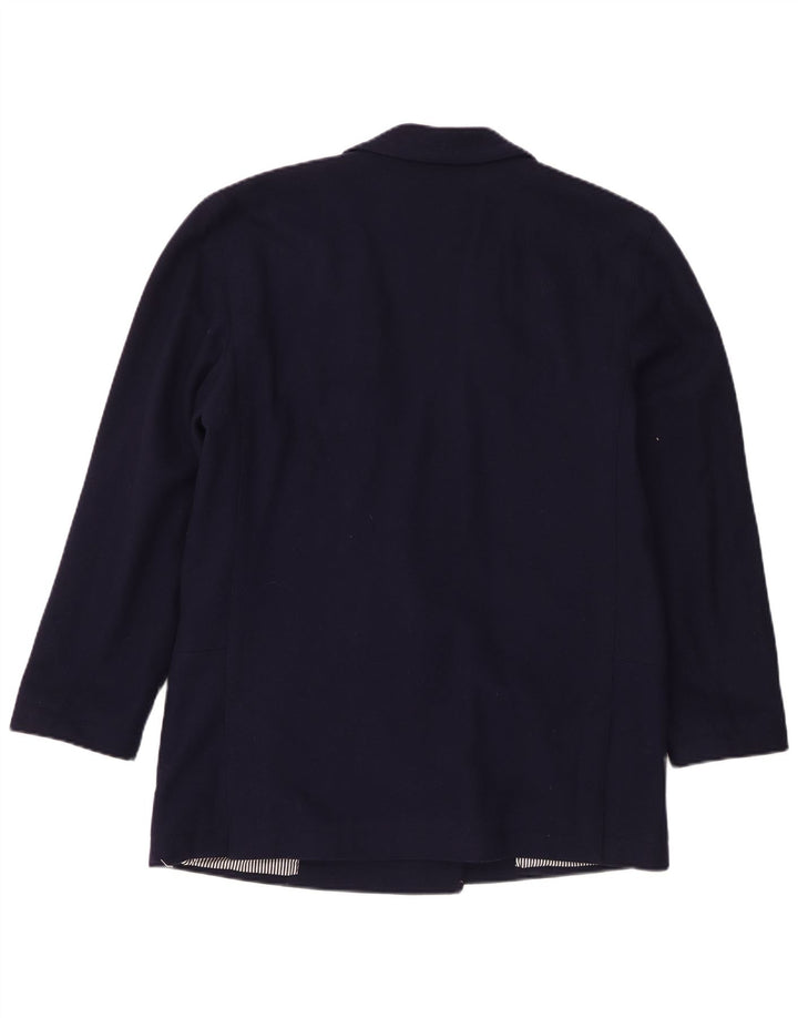 Vintage Γυναικείο Διπλό Μπουφάν Blazer IT 46 Large Navy Blue