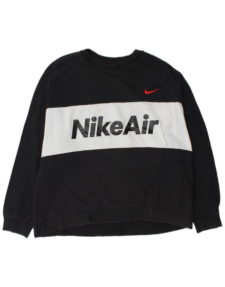 Ανδρικό γραφικό φούτερ Nike Jumper 2XL Μαύρο χρώμα, βαμβακερό