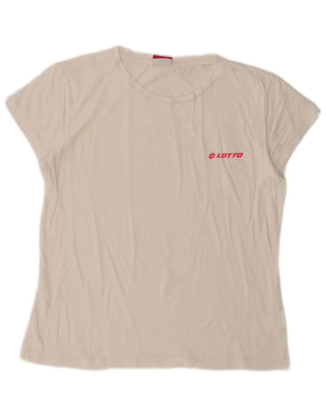 Γυναικείο T-Shirt LOTTO Top UK 10 Small White Βαμβακερό