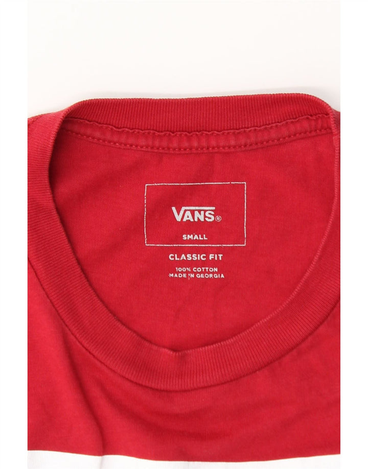 Ανδρικό VANS Classic Fit Graphic Top Μακρυμάνικο μικρό κόκκινο βαμβακερό