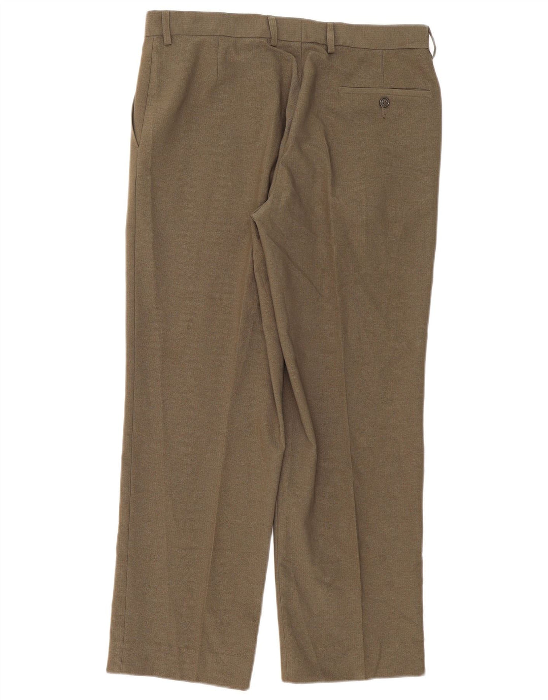 Ανδρικό ίσιο παντελόνι Marks & Spencer W34 L31 Khaki Polyester