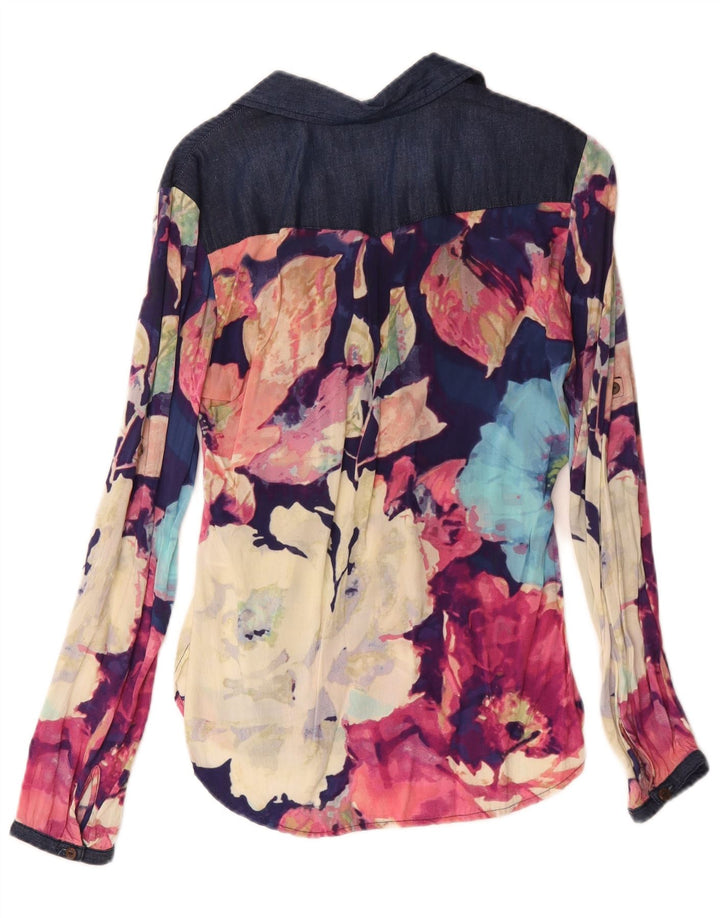 Desigual Γυναικείο πουλόβερ Μπλούζα UK 10 Small πολύχρωμο Floral