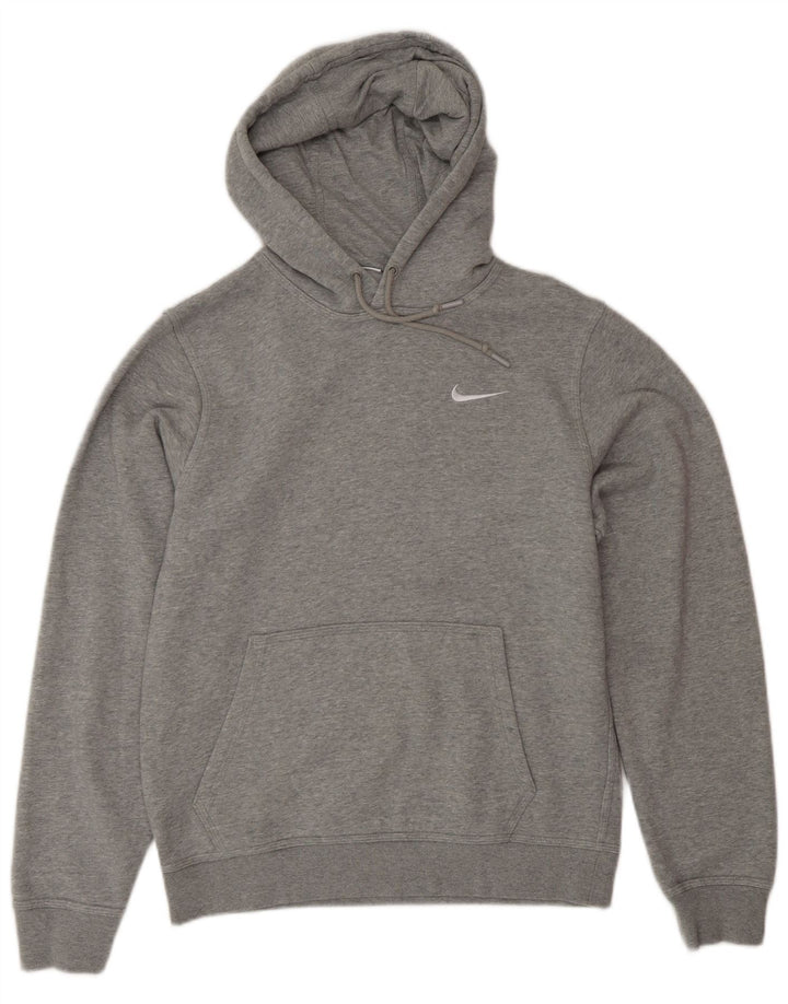 Ανδρικά κουκούλα Nike, βαμβακερά με κουκούτσια σε γκρι μικρού μεγέθους