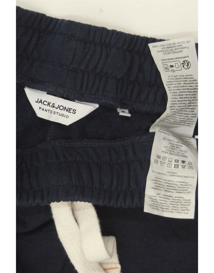 Jack & Jones Ανδρική αθλητική φόρμα Παντελόνι Joggers Medium Navy Blue από βαμβάκι