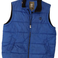 Timberland Boys Padded Gilet 13-14 Years Small Blue Polyester
