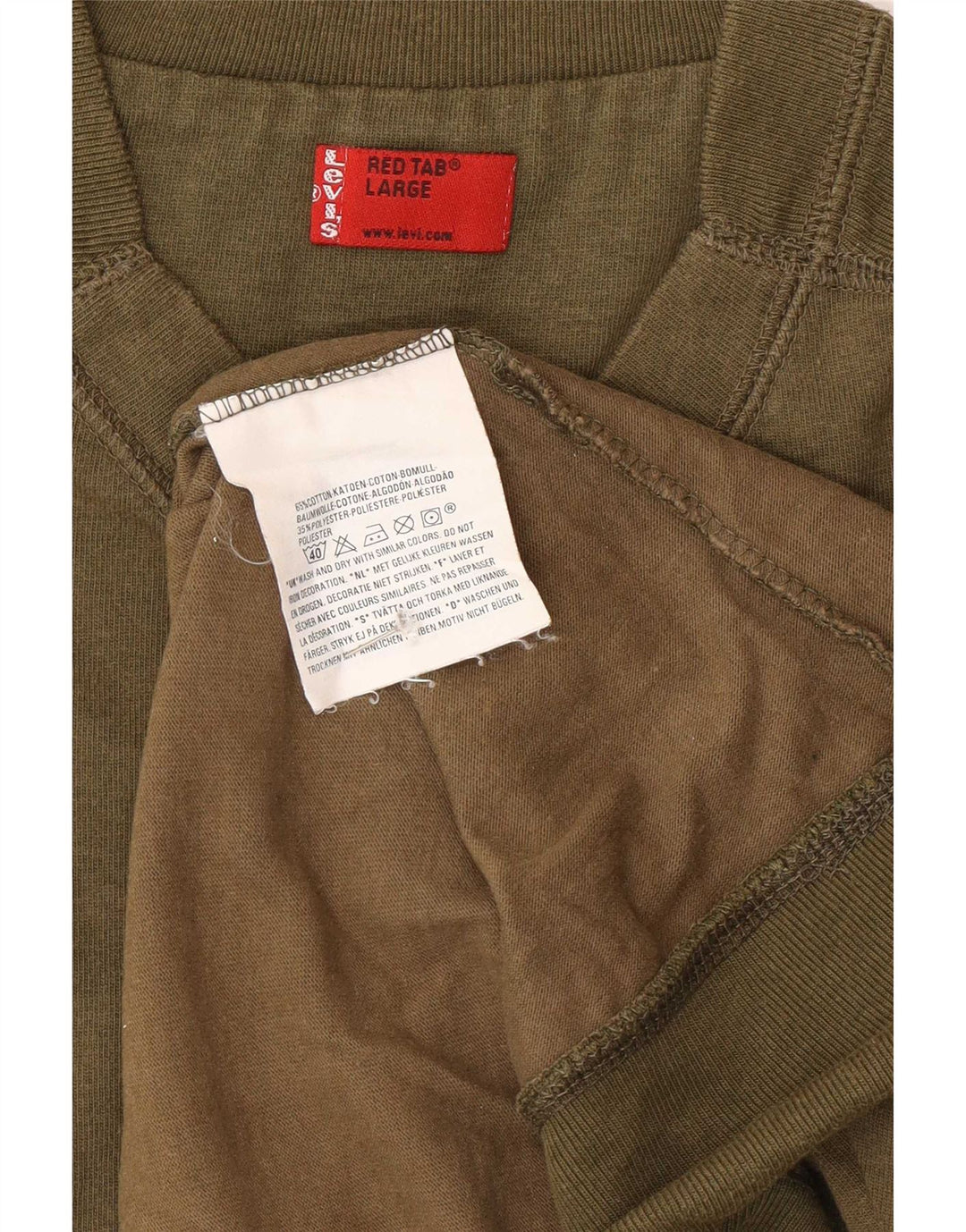 Ανδρικό T-Shirt Levi's Top μεγάλο πράσινο βαμβακερό