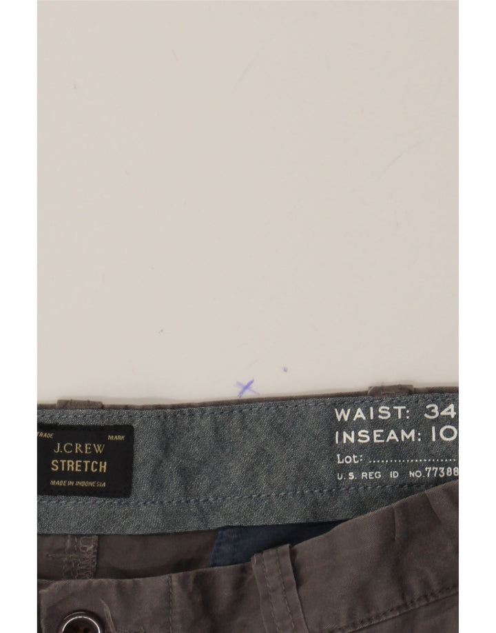 J. CREW Mens Chino Shorts W34 Large  Grey Cotton Vintage J. Crew and Second-Hand J. Crew from Messina Hembry 