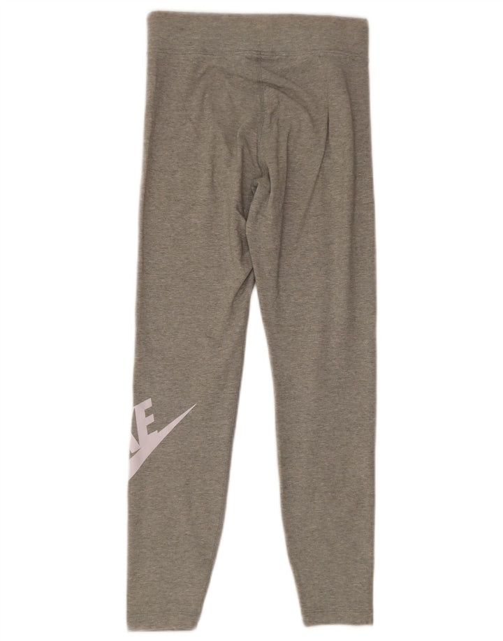 Γυναικεία γραφικά κολάν Nike UK 10 μικρά γκρι βαμβακερά