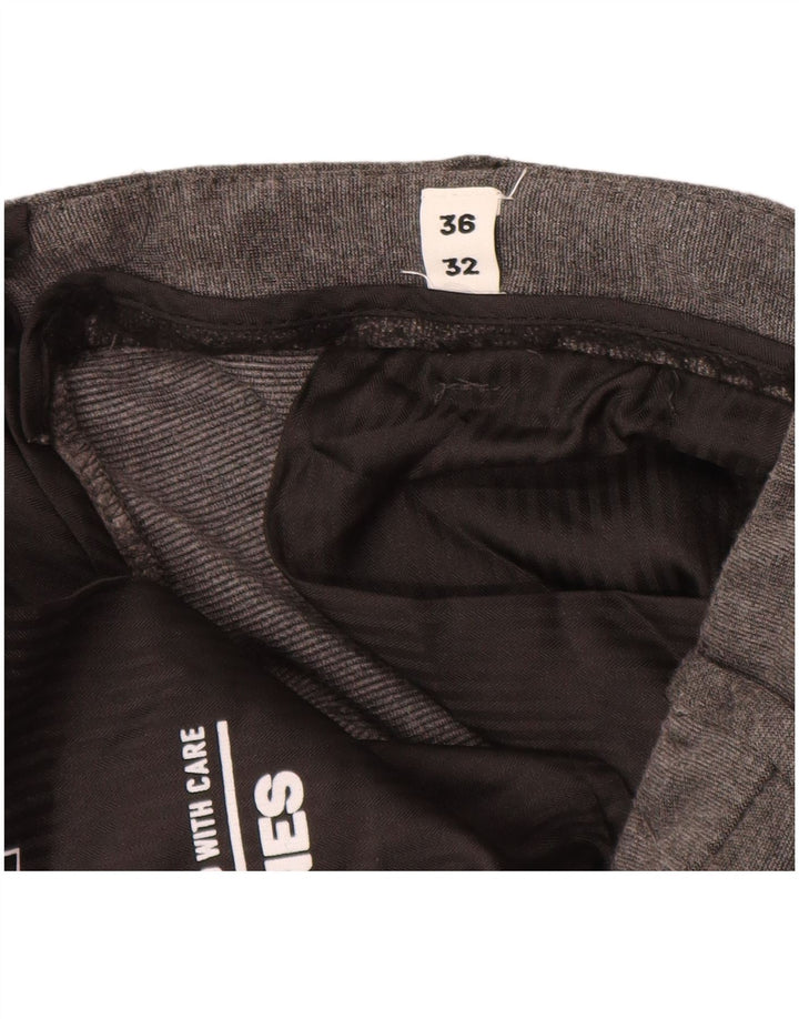 JACK & JONES Ανδρικό παντελόνι Chino Marco Slim W36 L32 Γκρι βισκόζη