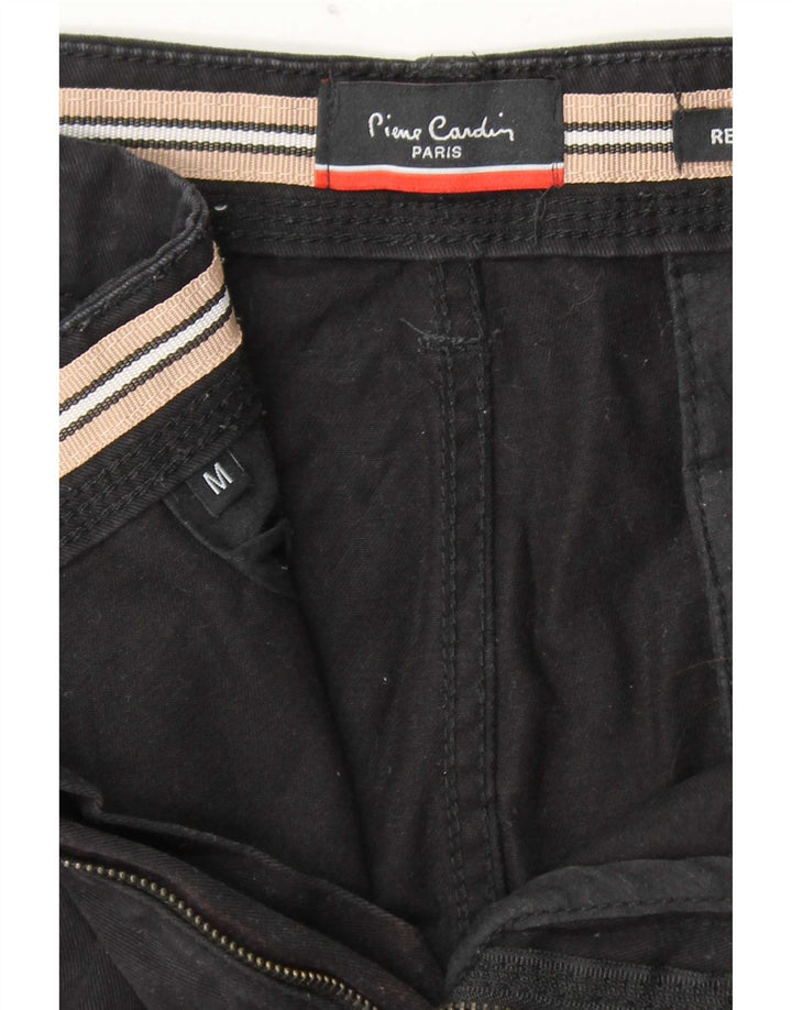 Pierre Cardin Ανδρικό σορτς Chino με κανονική εφαρμογή, μεσαίο W32 μαύρο βαμβακερό